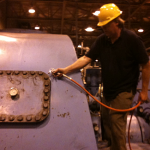Helium Leak Testing a Hood at Power Generation Plant